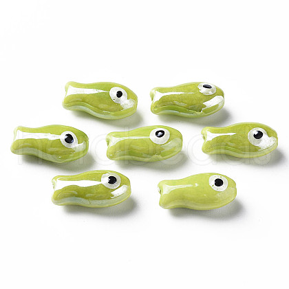 Handmade Porcelain Beads PORC-T007-06B-1