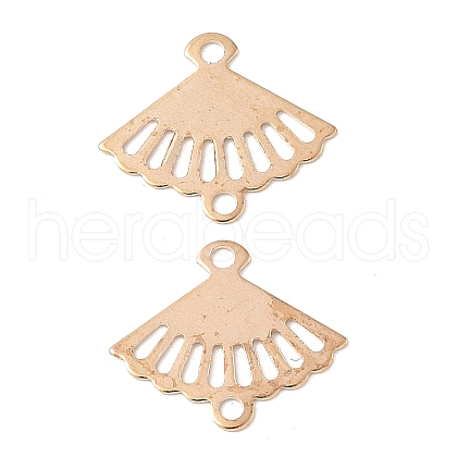 Brass Laser Cut Hollow Connector Charms KK-K277-12KCG-1