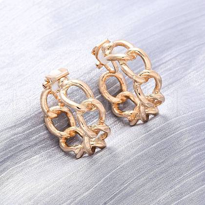 Alloy Silicone Clip-on Earrings EJEW-Z120-01G-01-1