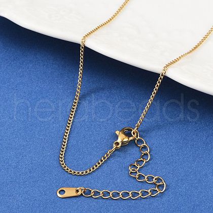 304 Stainless Steel Necklaces X-NJEW-E080-11G-1