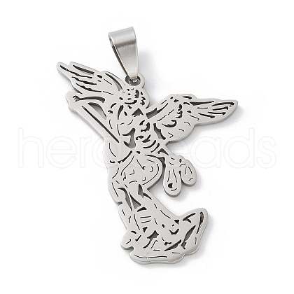 201 Stainless Steel Pendants STAS-S157-33P-1