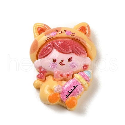 Opaque Resin Decoden Cabochons RESI-R447-03B-1