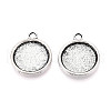 Tibetan Style Alloy Pendant Cabochon Settings PALLOY-N178-13AS-D-1