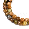 Natural Green Opal Beads Strands G-K245-A17-A04-3