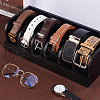 Bamboo Belt Organizer Holder with 6 Compartments AJEW-WH0166-77B-5