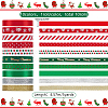   10Rolls 10 Colors Polyester Printed Ribbon OCOR-PH0004-25-2