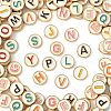 Alloy Enamel Letter Beads ENAM-CJ0001-24-3