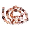 Natural Hematoid Quartz/Ferruginous Quartz Beads Strands G-B047-01A-02-3