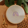 4 Sheets 11.6x8.2 Inch Stick and Stitch Embroidery Patterns DIY-WH0455-009-4