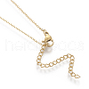 Brass Pendant Necklaces NJEW-I230-17-5