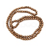 Electroplate Synthetic Magnetic Hematite Beads Strands G-A263-B01-02E-2
