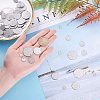 304 Stainless Steel Stamping Blank Tag Pendants STAS-PH0019-28P-4