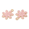 Christmas Light Gold Tone Alloy Enamel Pendants X-FIND-C031-01KCG-02-2