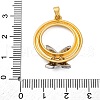 Brass Micro Pave Cubic Zirconia Pendants KK-V009-16G-3