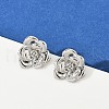 Brass Stud Earrings EJEW-S277-08P-A-1