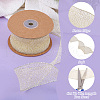 10 Yards Sparkle Polyester Glitter Ribbon OCOR-TAC0034-02A-5