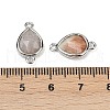 Natural Mixed Gemstone Faceted Connector Charms G-L514-048G-4