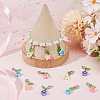 SUNNYCLUE 50Pcs Flower Handmade Polymer Clay Pendant Decorations HJEW-SC0001-66-4