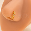 Alloy Crystal Rhinestone Hoop Clip on Nose Rings FS-WG08008-09-1