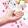 36Pcs 5 Styles Glass Pendants GLAA-YW0003-52-4