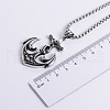 Stainless Steel Cross Anchor Pendant Necklaces for Men ZG1065-2