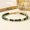 Faceted Natural Unakite Round Beaded Bracelets for Women SO7261-4-1