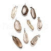 Natural Smoky Quartz Pendants G-S390-01A-P-1