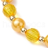 5Pcs 5 Styls Autumn Acrylic & Polymer Clay & Plastic Round Beaded Stretch Bracelet Sets BJEW-JB10972-5