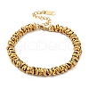 304 Stainless Steel Ring Link Chain Bracelets for Women BJEW-Z084-01G-4