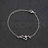 12 Constellations Alloy Rhinestone Link Bracelets WG43B2B-17-1