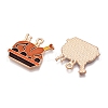 Thanksgiving Day Theme Alloy Enamel Pendants X1-ENAM-T020-35F-2