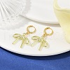 2 Pairs 2 Styles Bowknot Alloy Hoop Earrings EJEW-JE06357-3