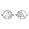 Tarnish Resistant 201 Stainless Steel Links connectors X-STAS-N087-22-04P-2