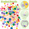 AHADERMAKER 200Pcs Opaque Resin Cabochons RESI-GA0001-24-3