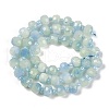 Natural Dyed White Jade Beads Strands G-H057-A22-08-3