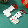 Cute Christmas Sheep Acrylic Dangle Stud Earrings QW2169-4