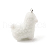 Flocky Opaque Resin Pendants FIND-U030-11P-2