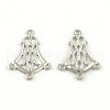 Tarnish Resistant 304 Stainless Steel Hollow Flower Chandelier Component Links STAS-R083-25-1