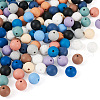  140Pcs 14 Colors Food Grade Eco-Friendly Silicone Beads SIL-TA0001-32-4