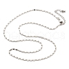 Brass Link Chain Necklaces for Women NJEW-D302-30P-4