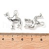Tibetan Style Alloy Animals Pendants PALLOY-V007-01AS-04-3