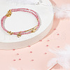 Olycraft 2 Strands Natural Pink Tourmaline Beads Strands G-OC0005-31-5