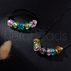 Mega Pet 180Pcs 9 Colors Transparent Resin European Beads RPDL-MP0001-02-8