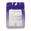 Rectangle Glitter Holographic PVC Zip Lock Bags ABAG-P011-01B-03-1