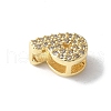 Brass Micro Pave Clear Cubic Zirconia Initial Multi-strand Links KK-S520-01G-16-2