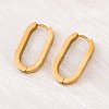 PVD Vacuum Plating 304 Stainless Steel Huggie Hoop Earrings STAS-S103-21G-4