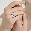 Heart 304 Stainless Steel with Cubic Zirconia Cuff Rings FS-WG2909F-25-2