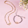 4Pcs 4 Style Brass Micro Pave Clear Cubic Zirconia Links Connectors ZIRC-SZ0002-24-5