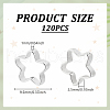   120Pcs Rack Plating Brass Bead Frames KK-PH0010-78S-2