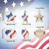 SUNNYCLUE 20Pcs 2 Style Alloy Enamel Pendants ENAM-SC0003-11-2